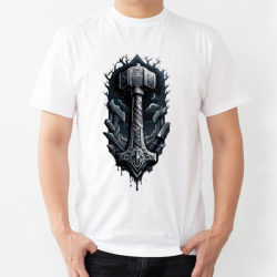 Camiseta Mitológica con Martillo – Poder Nórdico |custoneo