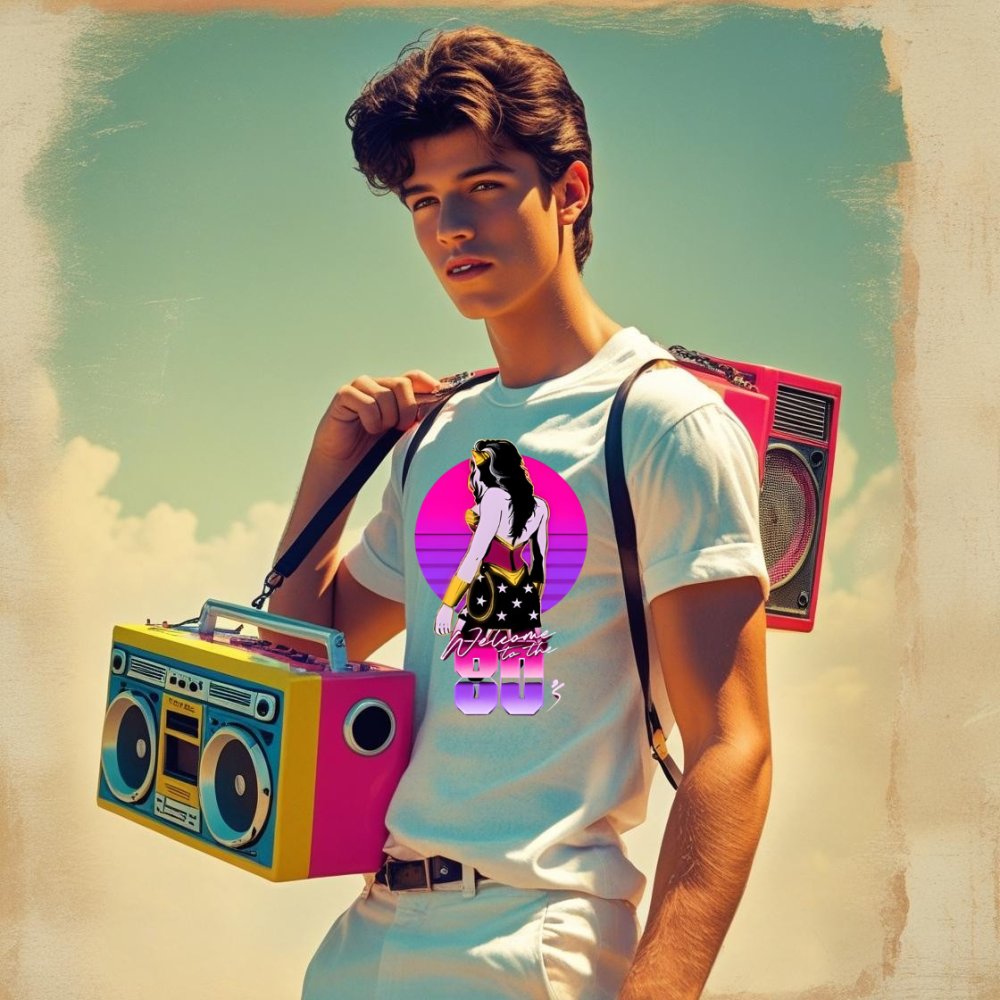 Camiseta Retro Playa 80s – Estilo Vice City | custoneo